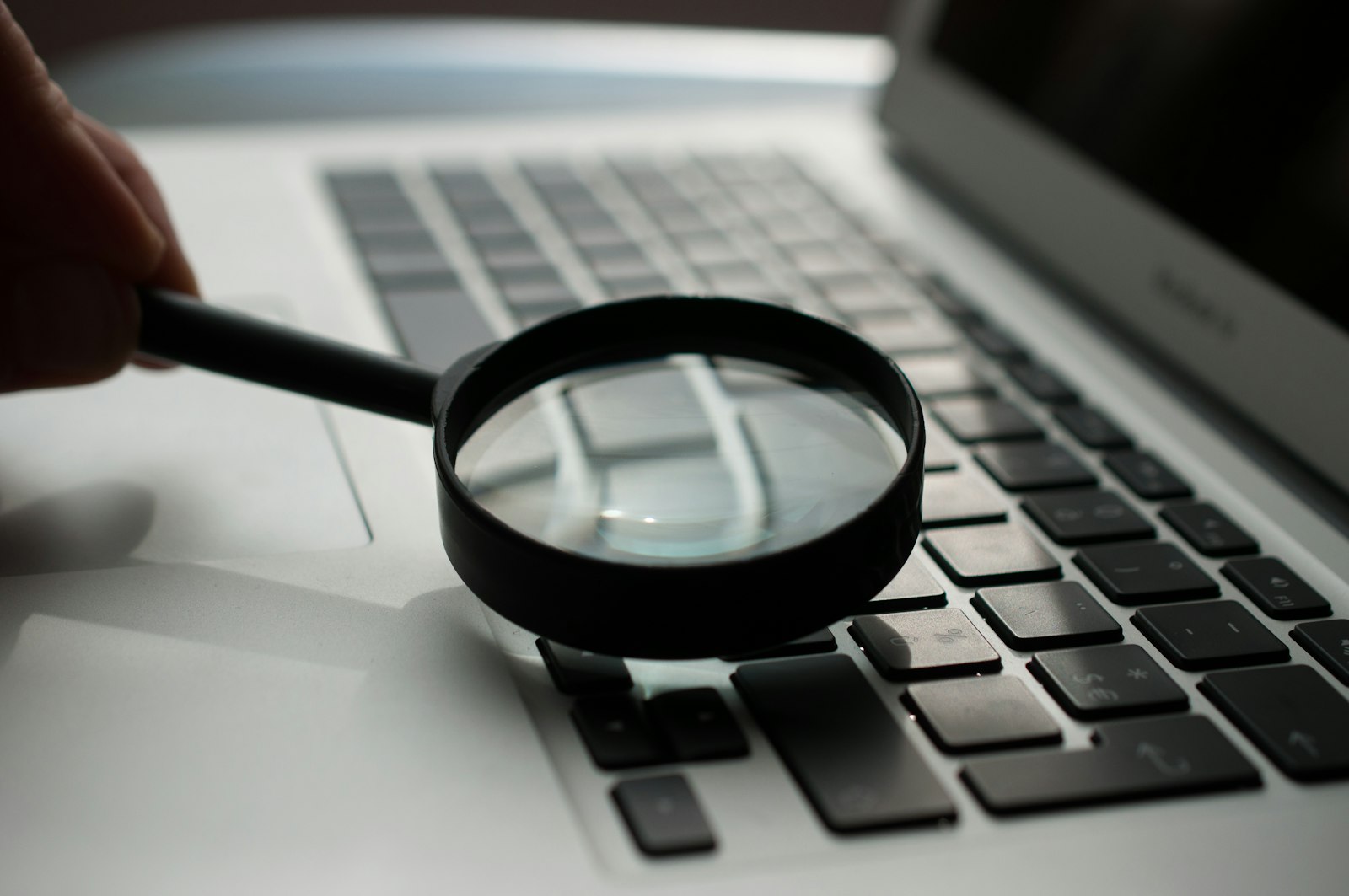 Person researching on a laptop with browser tabs open