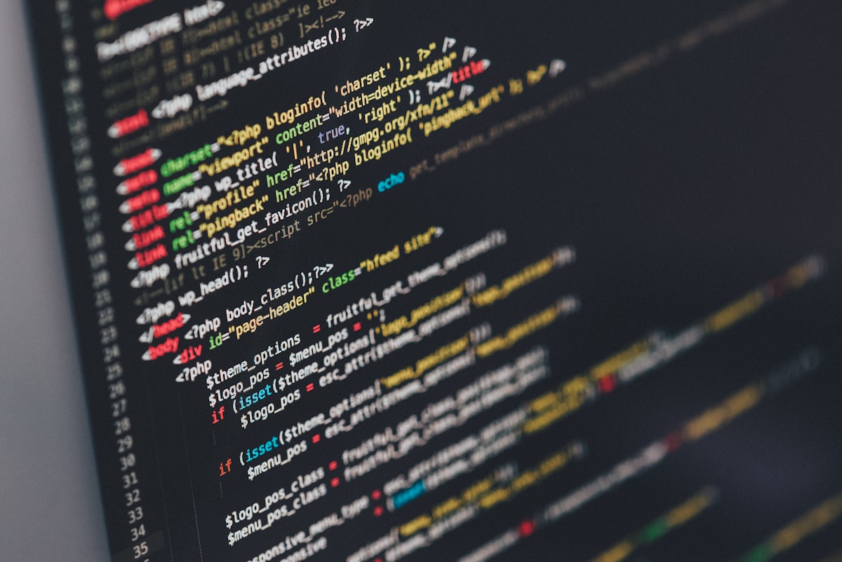 Terminal and editor split view on a developer machine